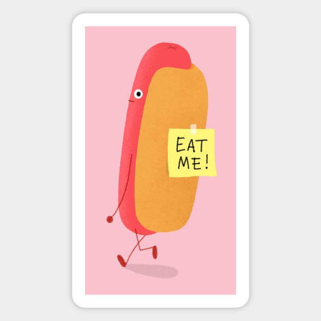 Hot Dog Magnet by Mauro Gatti Art